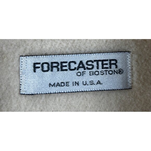 Vtg Forecaster of Boston Wool Coat Womens Size 8 Ivory Double Breasted Old Money - Picture 2 of 16